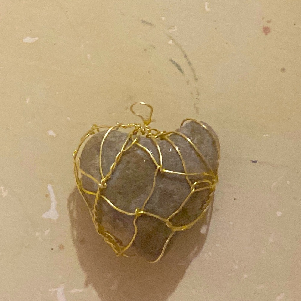 Heart shaped stoned blessed with protection